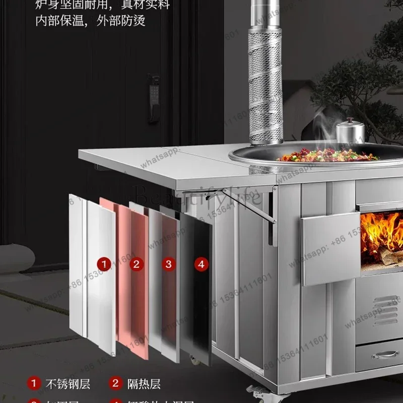 Печи для дров из нержавеющей с – обзор и цена Home Cooking Heater